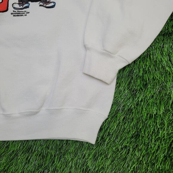 Vintage 1989 Funny Nurse Sweatshirt Womens Large 21x21 Boxy - Picture 13 of 15